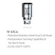Authentic SMOKTech TF-STC2 Temperature Sensing Dual Coil Head for TFV4 / TFV4 Mini- Stainless Steel, 0.25 Ohm (5 PCS)
