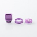 510 Drip Tip + Button Set for dotMod dotAIO V2 - Purple, Aluminum