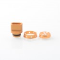 510 Drip Tip + Button Set for dotMod dotAIO V2 - Gold, Aluminum