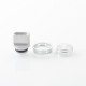 510 Drip Tip + Button Set for dotMod dotAIO V2 - Silver, Aluminum