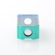 Mission XV Style Space Pod Boro Tank for SXK BB / Billet AIO Box Mod Kit - Blue Green, Aluminum Alloy