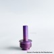 Monarchy Toothpick Style MTL Long Drip Tip for BB / Billet / Boro AIO Box Mod - Purple, Titanium