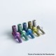 Monarchy Toothpick Style MTL Long Drip Tip for BB / Billet / Boro AIO Box Mod - Purple, Titanium