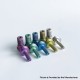 Monarchy Toothpick Style MTL Long Drip Tip for BB / Billet / Boro AIO Box Mod - Green, Titanium