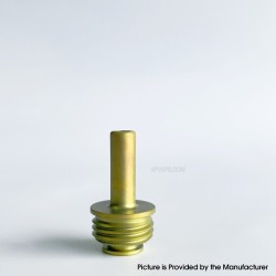Monarchy Toothpick Style MTL Long Drip Tip for BB / Billet / Boro AIO Box Mod - Gold, Titanium