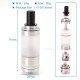 SXK Ubertoot Style RTA Rebuildable Tank Atomizer - Silver, 316SS, 5ml, 22mm Diameter