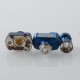 Wick'd Bridg'd Style RBA Bridge for Boro Devices / Billet / BB Mod Kit - Blue, 1.2mm, 2.5mm, 3.0mm, 3.5mm, 4.0mm