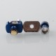 Wick'd Bridg'd Style RBA Bridge for Boro Devices / Billet / BB Mod Kit - Blue, 1.2mm, 2.5mm, 3.0mm, 3.5mm, 4.0mm