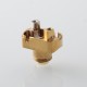 Rekavape Wick'd Bridg'd Style RBA Bridge for Boro Devices / Billet / BB Mod Kit - Gold, 1.2mm, 2.5mm, 3.0mm, 3.5mm, 4.0mm