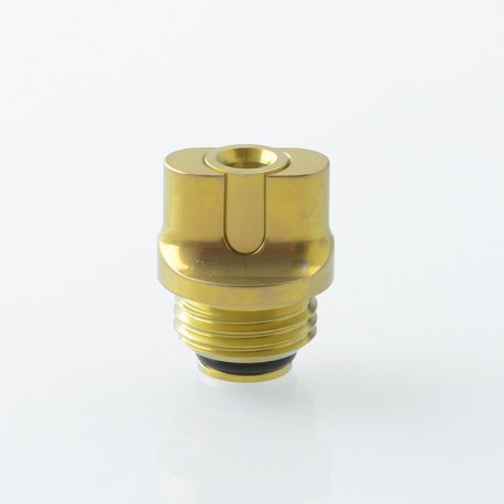 Authentic MK MODS Titanium TA Integrated Drip Tip for BB / Billet / Boro AIO Box Mod - Gold