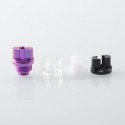 Authentic MK MODS Titanium TA Integrated Drip Tip Set for BB / Billet / Boro AIO Box Mod - Purple, 4 PCS Mouthpiece