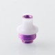 Authentic MK MODS Titanium TA Integrated Drip Tip Set for BB / Billet / Boro AIO Box Mod - Purple, 4 PCS Mouthpiece