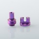 Authentic MK MODS Titanium TA Integrated Drip Tip Set for BB / Billet / Boro AIO Box Mod - Purple, 4 PCS Mouthpiece