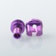 Authentic MK MODS Titanium TA Integrated Drip Tip Set for BB / Billet / Boro AIO Box Mod - Purple, 4 PCS Mouthpiece