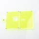 Authentic MK MODS Front + Back Cover Panel Plate w/ Button for Vandy Pulse AIO Mini Kit - Fluo Green, Square Button Hole