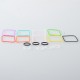 Authentic MK MODS Replacement Silicone Gaskets Full Set for Boro Tank - Multicolored, 9 PCS Square + 4 PCS Round Sealing Ring