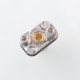 Rekavape Wick'd Remix'd Sturdy MFG Style RBA Bridge for Billet / BB / Boro Tank - Silver, Air Pins 1.2, 2, 2.5, 3, 3.5, 4, 4.5mm