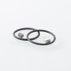 Rekavape Wick'd Remix'd Sturdy MFG Style RBA Bridge for Billet / BB / Boro Tank - Silver, Air Pins 1.2, 2, 2.5, 3, 3.5, 4, 4.5mm