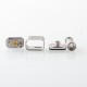 Rekavape Wick'd Remix'd Sturdy MFG Style RBA Bridge for Billet / BB / Boro Tank - Silver, Air Pins 1.2, 2, 2.5, 3, 3.5, 4, 4.5mm