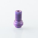 Monarchy Lazy Knurled Style Drip Tip for BB / Billet / Boro AIO Box Mod - Purple, Titanium