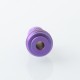 Monarchy Lazy Knurled Style Drip Tip for BB / Billet / Boro AIO Box Mod - Purple, Titanium