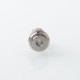 Monarchy Lazy Knurled Style Drip Tip for BB / Billet / Boro AIO Box Mod - Silver, Titanium