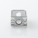 PRC Style Boro Tank for SXK BB / Billet AIO Box Mod Kit - Silver, Aluminum Alloy