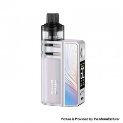 [Ships from Bonded Warehouse] Authentic VOOPOO Drag E60 Mod Kit + PNP Pod II - Rainbow Silver, 5~60W, 2550mAh, 5ml, 0.3 / 0.6ohm