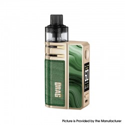 [Ships from Bonded Warehouse] Authentic VOOPOO Drag E60 Mod Kit + PNP Pod II - Streamers Green, 5~60W, 2550mAh, 5ml, 0.3/ 0.6ohm