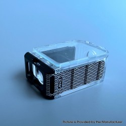 S-ProRo Style Boro Tank for SXK BB / Billet AIO Box Mod Kit - Diamond + Clear, Aluminum + Acrylic