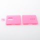 Authentic MK MODS Front + Back Cover Panel Plate w/ Button for Vandy Pulse AIO Mini 80W Kit - Pink, Square Button Hole