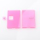 Authentic MK MODS Front + Back Cover Panel Plate w/ Button for Vandy Pulse AIO Mini 80W Kit - Pink, Square Button Hole
