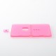 Authentic MK MODS Front + Back Cover Panel Plate w/ Button for Vandy Pulse AIO Mini 80W Kit - Pink, Square Button Hole