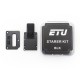 Authentic ETU Inner Plate Smitch Button Set for SXK BB Style 70W / DNA60W / Billet Mod - Black, Aluminum Alloy