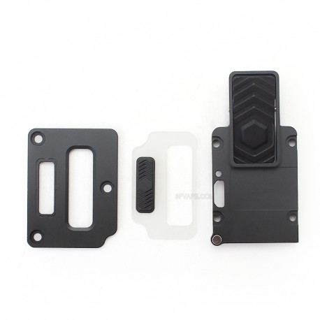 Authentic ETU Inner Plate Smitch Button Set for SXK BB Style 70W / DNA60W / Billet Mod - Black, With USB Port Hole