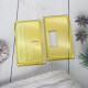 Authentic ETU Square Front + Back Door Panel Plates for BB / Billet Box Mod - Translucent Yellow, PCTG (2 PCS)