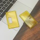 Authentic ETU Square Front + Back Door Panel Plates for BB / Billet Box Mod - Translucent Yellow, PCTG (2 PCS)