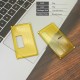 Authentic ETU Square Front + Back Door Panel Plates for BB / Billet Box Mod - Translucent Yellow, PCTG (2 PCS)