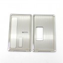 Authentic ETU Square Front + Back Door Panel Plates for BB / Billet Box Mod - Translucent Black, PCTG (2 PCS)