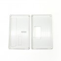 Authentic ETU Square Front + Back Door Panel Plates for BB / Billet Box Mod - Translucent, PCTG (2 PCS)