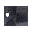 SXK Round Style Front + Back Door Panel Plates for BB / Billet Box Mod - Blue, Carbon Fiber (2 PCS)