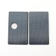SXK Round Style Front + Back Door Panel Plates for BB / Billet Box Mod - Blue, Carbon Fiber (2 PCS)