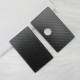 SXK Round Style Front + Back Door Panel Plates for BB / Billet Box Mod - Black, Carbon Fiber (2 PCS)