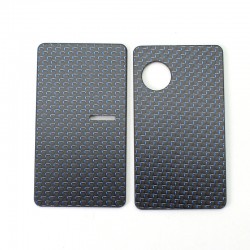 SXK Round Replacement Front + Back Cover Panel Plate for dotMod dotAIO V2 Pod - Blue, Carbon Fiber