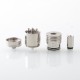 3D Style RDA Redbuildable Dripping Atomizer - Silver, Stainless Steel, 22mm Diameter