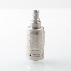 KF V4 Plus Styled 510 RTA Rebuildable Tank Atomizer - Silver, Glass + Stainless Steel, 4.5mL