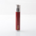 Authentic Aspire CF 510 / eGo 18650 Mod - Red, Stainless Steel + Carbon Fiber