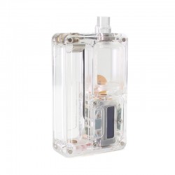 SXK BB Style 70W All-in-One VW Variable Wattage Box Mod Kit w/ USB Port - Translucent Acrylic, 1~70W, 1 x 18650