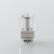 Dotshell Style Rebuildable Tank RBA w/ 3 MTL Pin for dotAIO Portable AIO Pod System Kit - Silver, 1.0mm + 1.2mm + 1.5mm