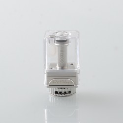 Dotshell Style Rebuildable Tank RBA w/ 3 MTL Pin for dotAIO Portable AIO Pod System Kit - Silver, 1.0mm + 1.2mm + 1.5mm